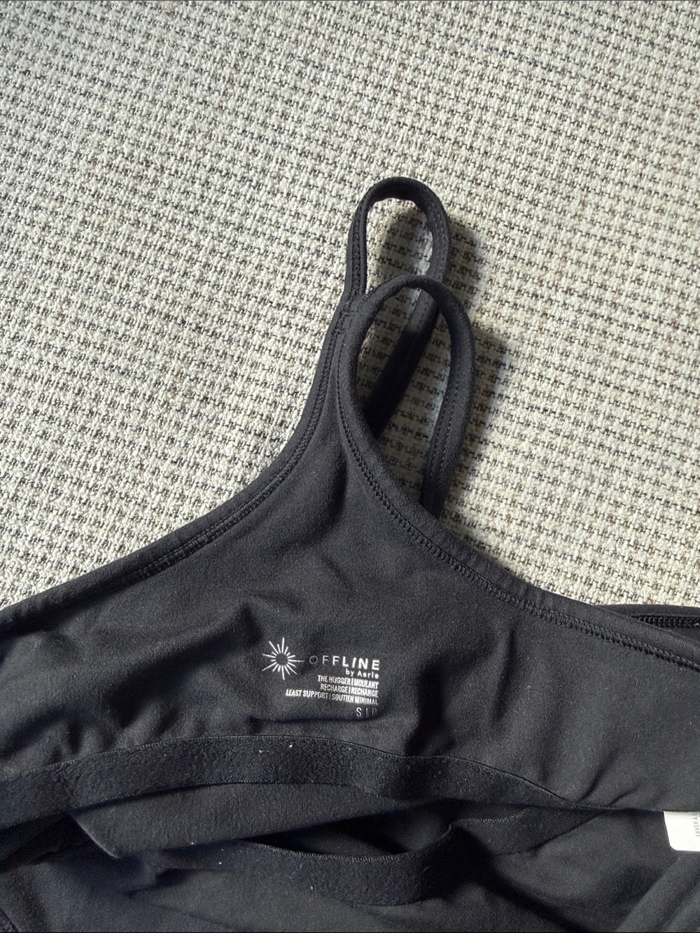 Black Lightweight Sports Bralette
